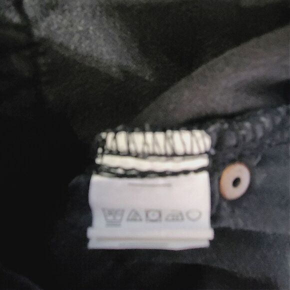 Calvin Klein Black Velvet High Waisted Boot Leg Jeans - Picture 14 of 16